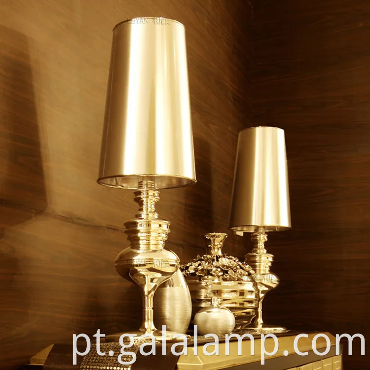 Lâmpada de mesa sem fio de ouro moderno para decoração de casa